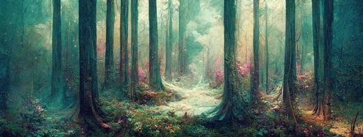 Dreamy, fairy tale like forest